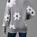 Belinha | Camisola Elegante com Decote em V e Padrão Floral