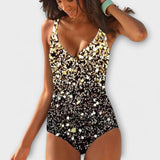 Fato de banho tricolor