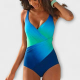 Fato de banho tricolor