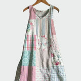 Vestido com Estampa Pastel