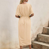 Kaye | Vestido Midi Envelope Elegante