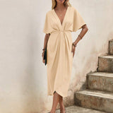 Kaye | Vestido Midi Envelope Elegante