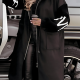 Rosa | Casaco-cardigan elegante com capuz