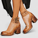 Ginevra™ | Sapatos de salto alto com tiras múltiplas e sola grossa