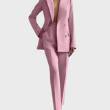 Olívia – Conjunto de Blazer e Calças de Pregas