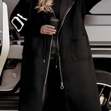 Rosa | Casaco-cardigan elegante com capuz