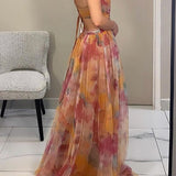 Madeline | Vestido Longo Floral para uma Elegância sem Esforço