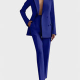 Olívia – Conjunto de Blazer e Calças de Pregas