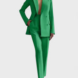 Olívia – Conjunto de Blazer e Calças de Pregas