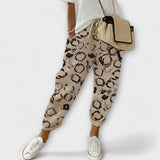 Burga - Calças confortáveis em algodão e linho