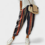 Burga - Calças confortáveis em algodão e linho