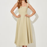 Amélia™ | Vestido Midi Intemporal e Fluido