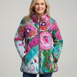 Arminda | Jaqueta Feminina Elegante com Estampa Floral