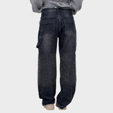 Valerie - Calças de ganga largas com um brilho subtil