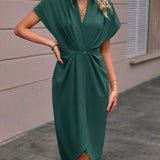 Kaye | Vestido Midi Envelope Elegante