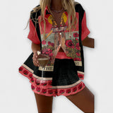 Clara| Conjunto de Linho Rosa Suave com Conforto Premium