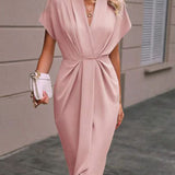 Kaye | Vestido Midi Envelope Elegante