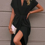 Kaye | Vestido Midi Envelope Elegante