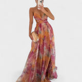 Madeline | Vestido Longo Floral para uma Elegância sem Esforço