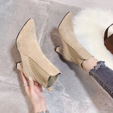 Rita–Botas com plataforma em camurça