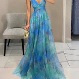 Madeline | Vestido Longo Floral para uma Elegância sem Esforço