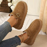 Aurora | Botas com plataforma em camurça sintética com forro quente e sola antiderrapante