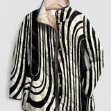 Vivian | Brand Casaco Acolchoado Feminino com Design Geométrico