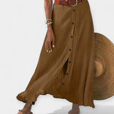 Saia Longa Semi Transparente com Abertura