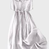 Vestido Clássico com Botões