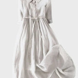 Vestido com Gola Elegante