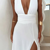 Selena | Vestido Fluido com Corte Sofisticado