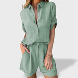 Matilde™｜Conjunto de Linho Leve de Verão