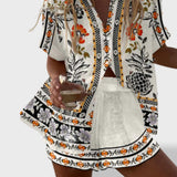 Norellia™ | Conjunto curto de linho leve e versátil para o verão