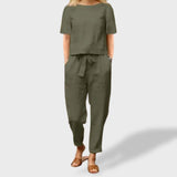 Helena™｜Conjunto de Verão – Linho e Algodão