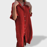 Beatriz™｜Vestido Solto em Linho