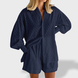 Maud | Conjunto de camisa e shorts de linho chique