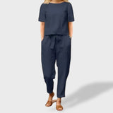 Helena™｜Conjunto de Verão – Linho e Algodão