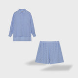 Maud | Conjunto de camisa e shorts de linho chique