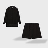 Maud | Conjunto de camisa e shorts de linho chique