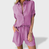 Matilde™｜Conjunto de Linho Leve de Verão