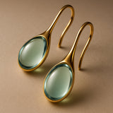 CristalLux Brincos Gota Ouro Prata - Elegância Brilhante