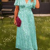 Sandra | Vestido maxi elegante com decote em V