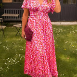 Sandra | Vestido maxi elegante com decote em V