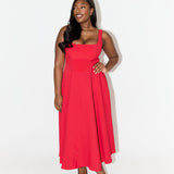 Amélia™ | Vestido Midi Intemporal e Fluido