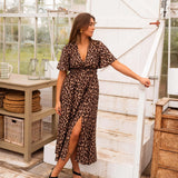 STELLA™ – O Maxi Vestido de Onça que Transforma Seu Visual