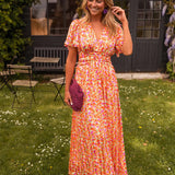 Sandra | Vestido maxi elegante com decote em V