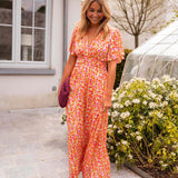 Sandra | Vestido maxi elegante com decote em V