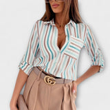 Clara - Blusa com Gola Clássica